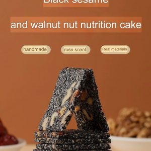 Black sesame red dates and walnut wolfberry nutrition cakes