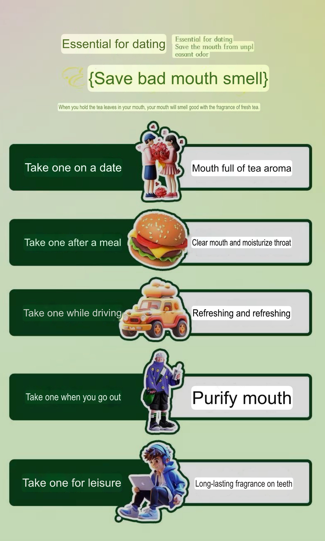 Tea candy without sucrose, Chewing gum, - Image 4