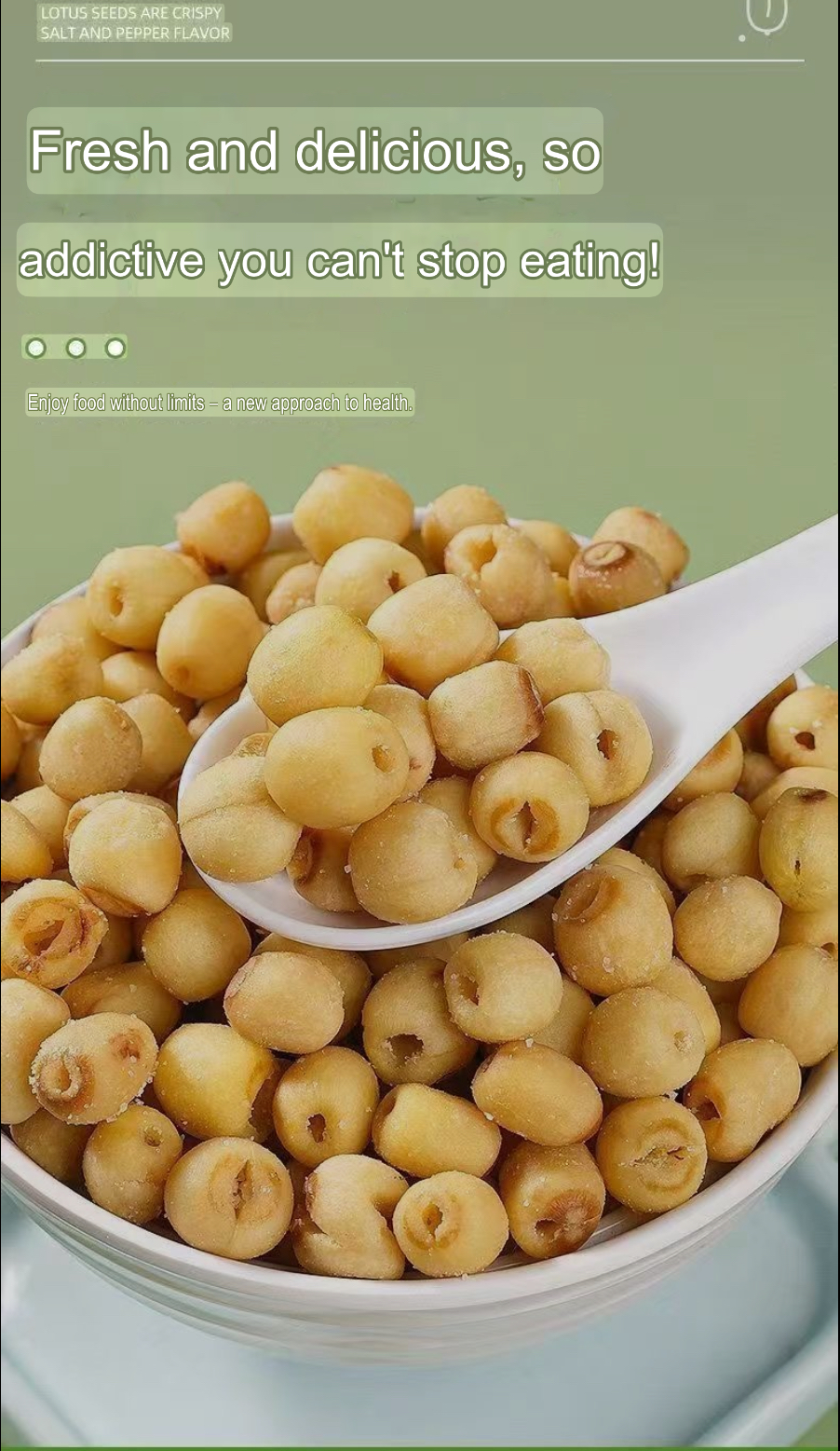 Natural Lotus Seed Crisps – Salt & Pepper Flavor - Image 5