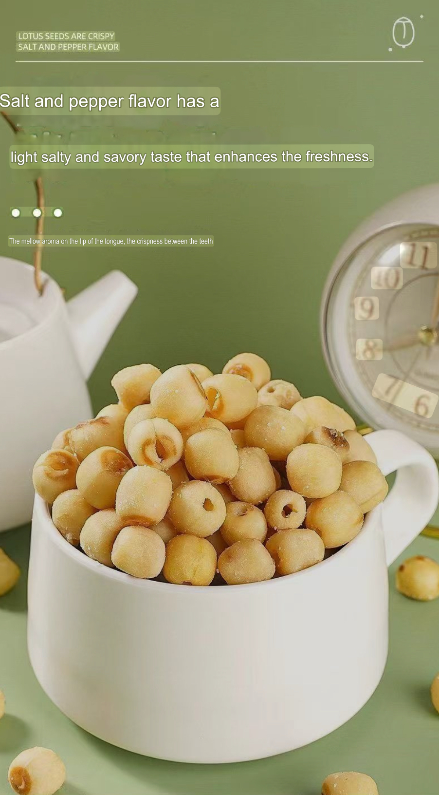 Natural Lotus Seed Crisps – Salt & Pepper Flavor - Image 4