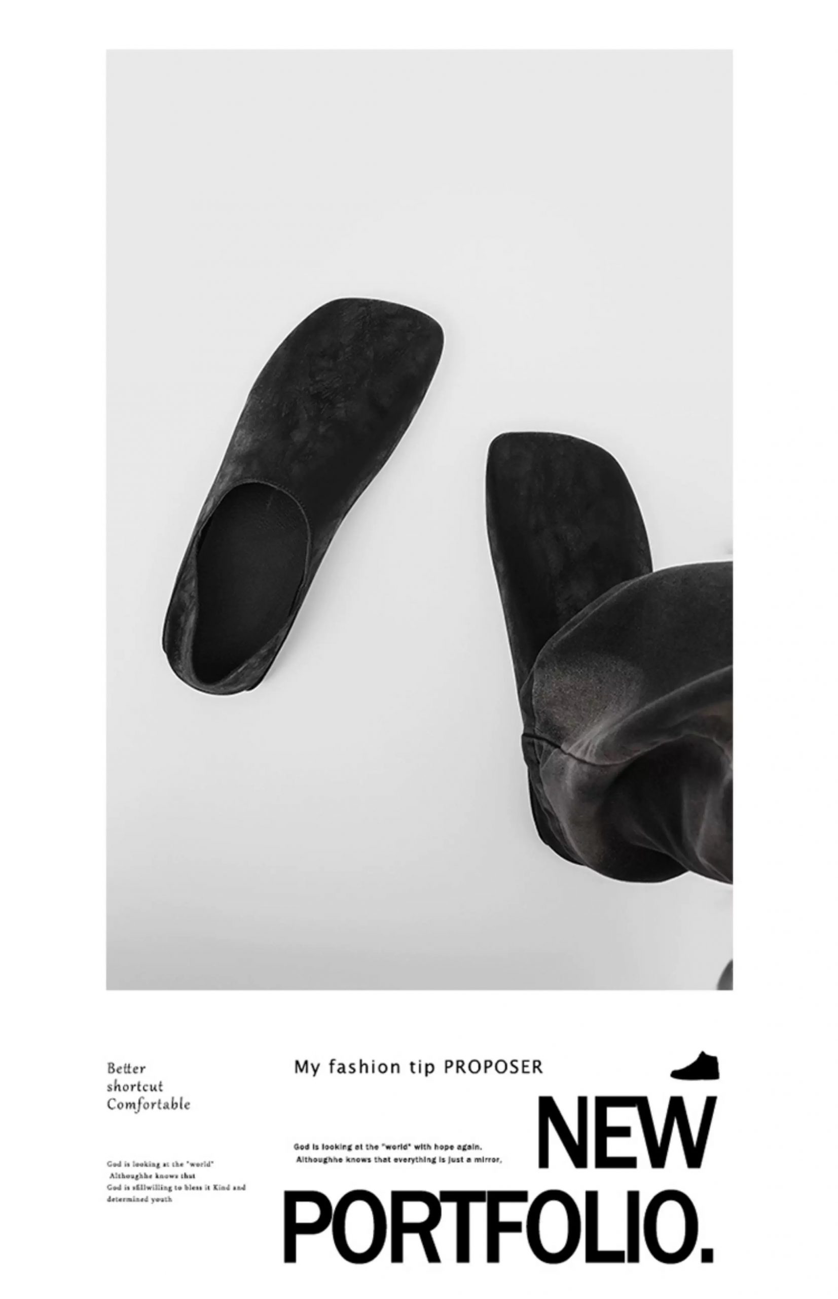 Unisex Casual Monk Style Black Leather Loafers - Image 9