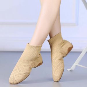 Flyknit Soft Grounding Shoes/ High top/Body training shoes/Dance shoes [Digital]